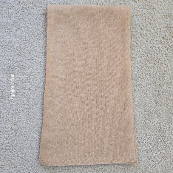 Portolano Accessories - Portolano Cashmere Knit Scarf Tan